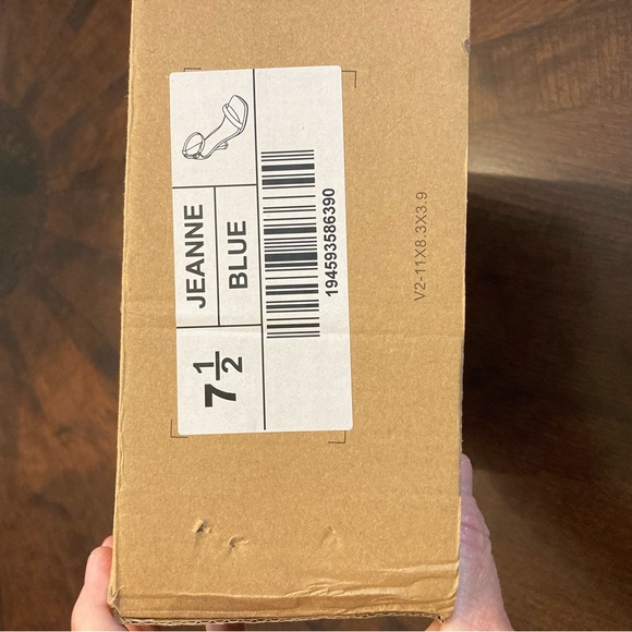 NWT  Something Blue Open square toe high heel with ankle strap size 7 1/2 - Picture 11 of 11